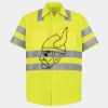 Men's High Visibility Safety Short Sleeve Work Shirt Thumbnail