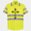 Men's High Visibility Safety Short Sleeve Work Shirt Thumbnail