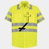 Men's High Visibility Safety Short Sleeve Work Shirt Thumbnail