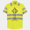 Men's High Visibility Safety Short Sleeve Work Shirt Thumbnail