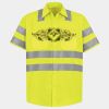 Men's High Visibility Safety Short Sleeve Work Shirt Thumbnail