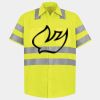 Men's High Visibility Safety Short Sleeve Work Shirt Thumbnail