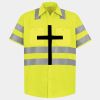 Men's High Visibility Safety Short Sleeve Work Shirt Thumbnail