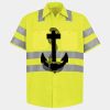 Men's High Visibility Safety Short Sleeve Work Shirt Thumbnail