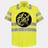 Men's High Visibility Safety Short Sleeve Work Shirt Thumbnail