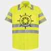 Men's High Visibility Safety Short Sleeve Work Shirt Thumbnail