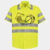 Men's High Visibility Safety Short Sleeve Work Shirt Thumbnail