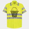 Men's High Visibility Safety Short Sleeve Work Shirt Thumbnail