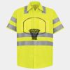 Men's High Visibility Safety Short Sleeve Work Shirt Thumbnail