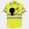 Men's High Visibility Safety Short Sleeve Work Shirt Thumbnail