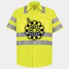 Men's High Visibility Safety Short Sleeve Work Shirt Thumbnail