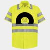 Men's High Visibility Safety Short Sleeve Work Shirt Thumbnail