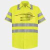 Men's High Visibility Safety Short Sleeve Work Shirt Thumbnail