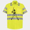 Men's High Visibility Safety Short Sleeve Work Shirt Thumbnail