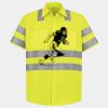 Men's High Visibility Safety Short Sleeve Work Shirt Thumbnail