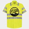 Men's High Visibility Safety Short Sleeve Work Shirt Thumbnail