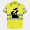 Men's High Visibility Safety Short Sleeve Work Shirt Thumbnail