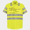 Men's High Visibility Safety Short Sleeve Work Shirt Thumbnail
