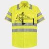 Men's High Visibility Safety Short Sleeve Work Shirt Thumbnail