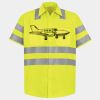 Men's High Visibility Safety Short Sleeve Work Shirt Thumbnail