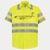 Men's High Visibility Safety Short Sleeve Work Shirt Thumbnail