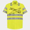 Men's High Visibility Safety Short Sleeve Work Shirt Thumbnail