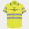 Men's High Visibility Safety Short Sleeve Work Shirt Thumbnail