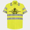 Men's High Visibility Safety Short Sleeve Work Shirt Thumbnail