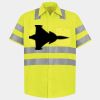 Men's High Visibility Safety Short Sleeve Work Shirt Thumbnail