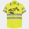 Men's High Visibility Safety Short Sleeve Work Shirt Thumbnail