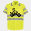 Men's High Visibility Safety Short Sleeve Work Shirt Thumbnail
