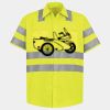 Men's High Visibility Safety Short Sleeve Work Shirt Thumbnail