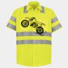 Men's High Visibility Safety Short Sleeve Work Shirt Thumbnail