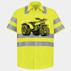 Men's High Visibility Safety Short Sleeve Work Shirt Thumbnail