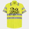 Men's High Visibility Safety Short Sleeve Work Shirt Thumbnail