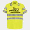 Men's High Visibility Safety Short Sleeve Work Shirt Thumbnail