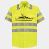Men's High Visibility Safety Short Sleeve Work Shirt Thumbnail
