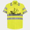 Men's High Visibility Safety Short Sleeve Work Shirt Thumbnail