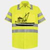 Men's High Visibility Safety Short Sleeve Work Shirt Thumbnail