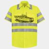 Men's High Visibility Safety Short Sleeve Work Shirt Thumbnail