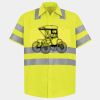 Men's High Visibility Safety Short Sleeve Work Shirt Thumbnail