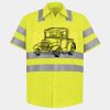 Men's High Visibility Safety Short Sleeve Work Shirt Thumbnail