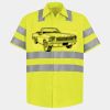 Men's High Visibility Safety Short Sleeve Work Shirt Thumbnail