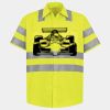 Men's High Visibility Safety Short Sleeve Work Shirt Thumbnail