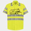 Men's High Visibility Safety Short Sleeve Work Shirt Thumbnail