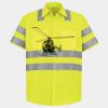 Men's High Visibility Safety Short Sleeve Work Shirt Thumbnail