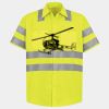 Men's High Visibility Safety Short Sleeve Work Shirt Thumbnail