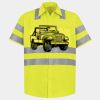 Men's High Visibility Safety Short Sleeve Work Shirt Thumbnail