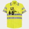 Men's High Visibility Safety Short Sleeve Work Shirt Thumbnail