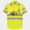 Men's High Visibility Safety Short Sleeve Work Shirt Thumbnail